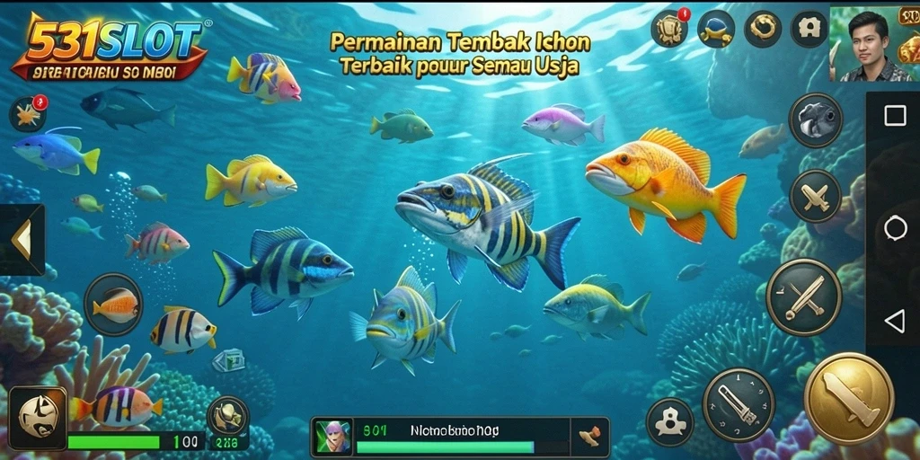 Tampilan gameplay Tembak Ikan yang seru dan menantang di 531SLOT.