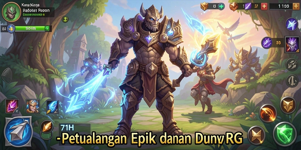 Tangkapan layar dari gameplay seru 71H yang menampilkan pertempuran RPG.