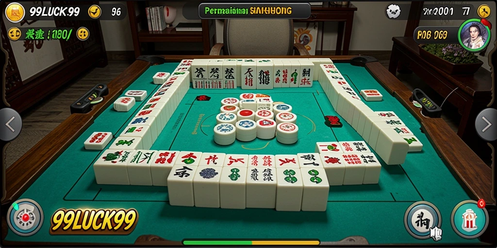 Screenshot menunjukkan gameplay Mahjong yang menantang dan menarik.