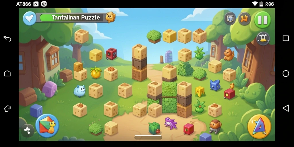 Tampilan gameplay AT866 yang mengasyikkan dengan berbagai teka-teki seru.