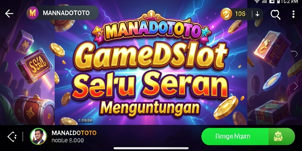 Tampilan gameplay seru dari MANADOTOTO saat berputar.