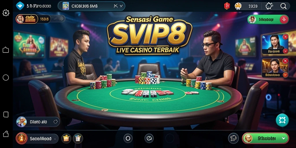 Tampilan gameplay menarik di aplikasi Live Casino SVIP8.