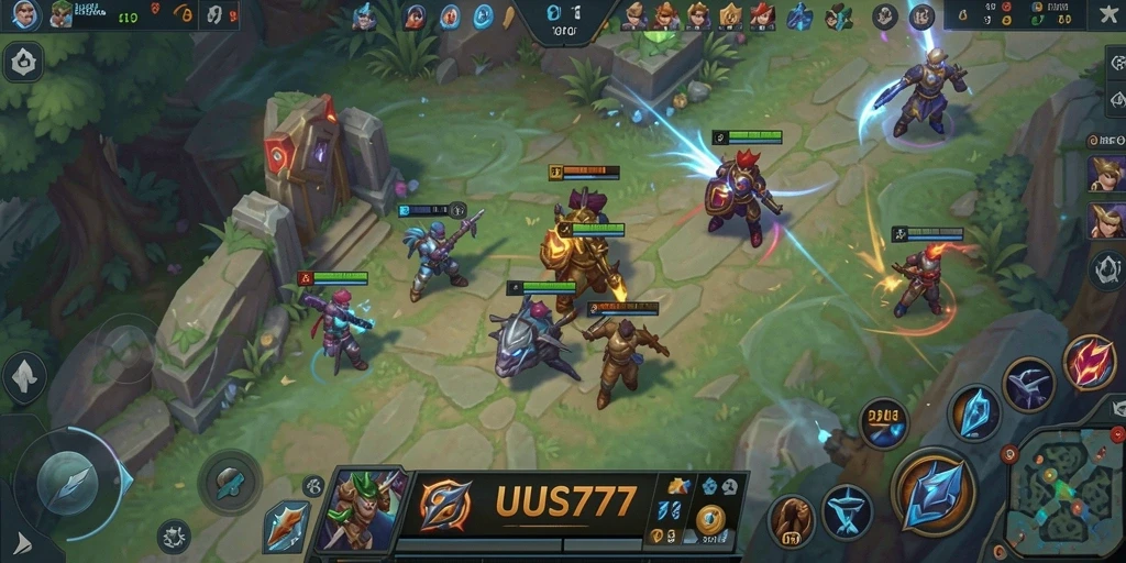 Tampilan gameplay UUS777 yang dinamis dan penuh aksi.