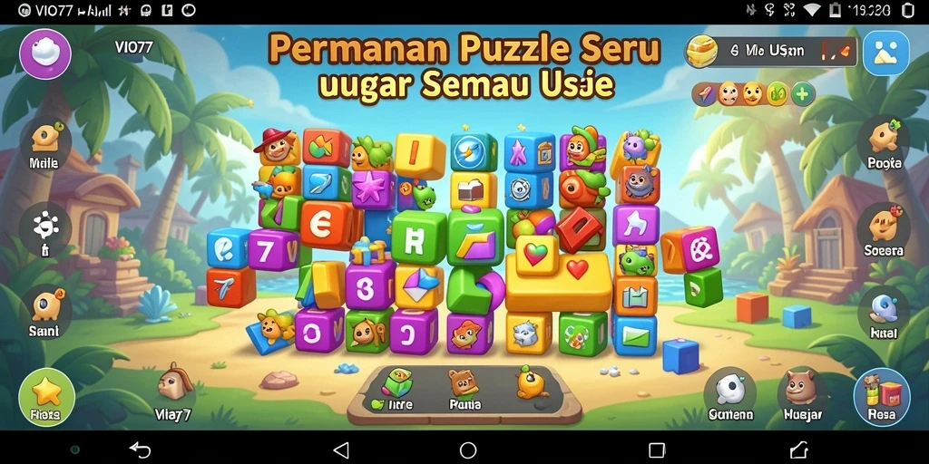 Tampilan gameplay VIO77 yang menarik dan penuh warna.